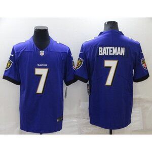 Mens Youths Kids Womens Rashod Bateman Purple Vapor Stitched Jersey